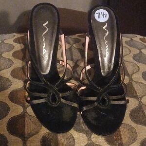 Nina Black Elegant Heels